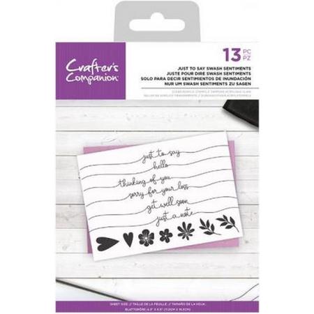 Just To Say Swash Sentiments Clear Stamps (CC-CA-ST-JSS)